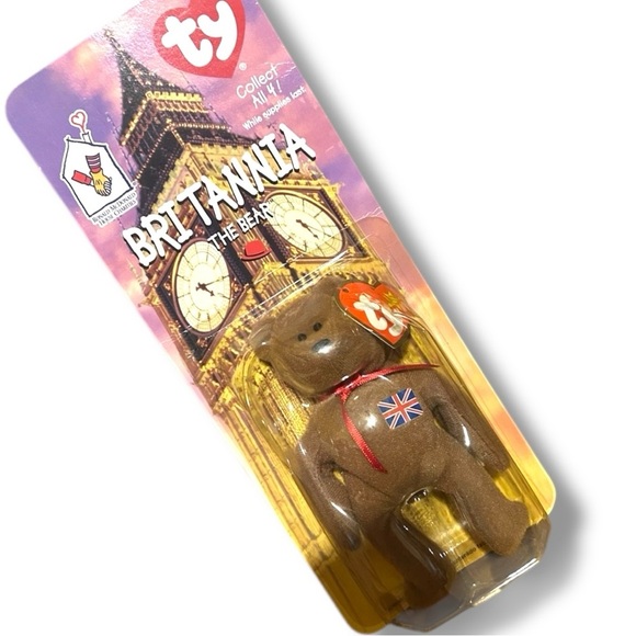 Set of 4 McDonald’s TY Beanie Babies Brittania Glory Erin Maple Error Edition - Picture 9 of 11